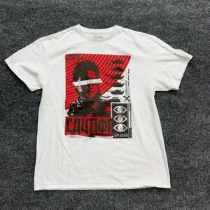 Call of Duty Black Ops Cold War Graphic T Shirt Mens Large White Gaming Tee